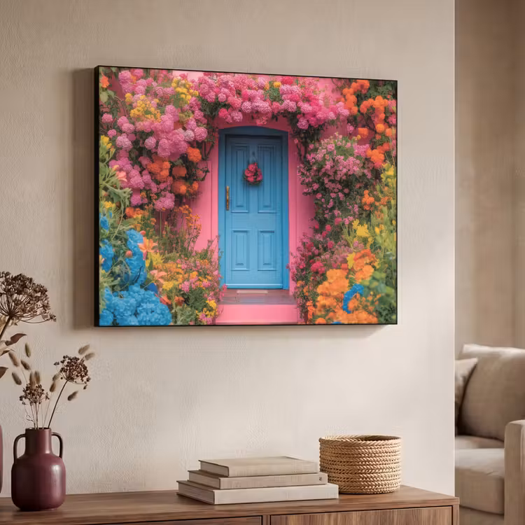 Art Frame - Bloemen - Deur - Roze — 7
