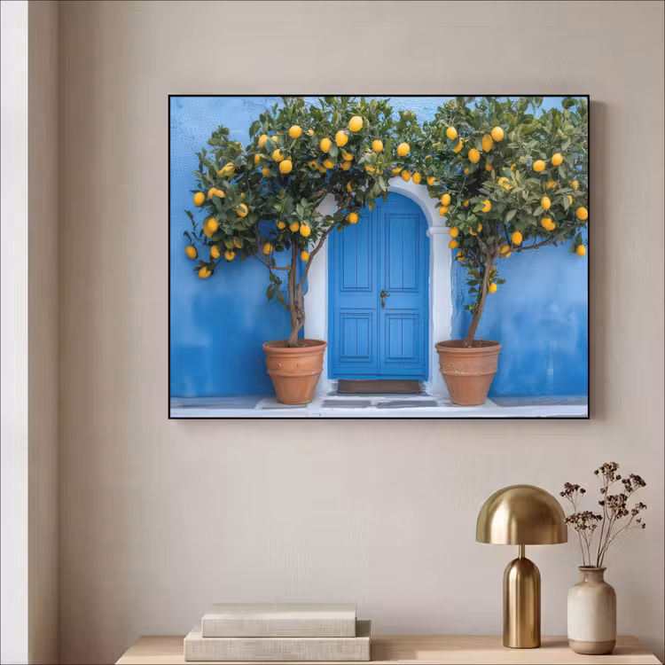 Art Frame - Citroenbomen - Geel - Deur - Potten — 5