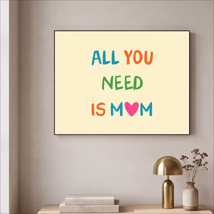 Art Frame - Hartje - Moeder - Tekst - Kleurrijk — 5