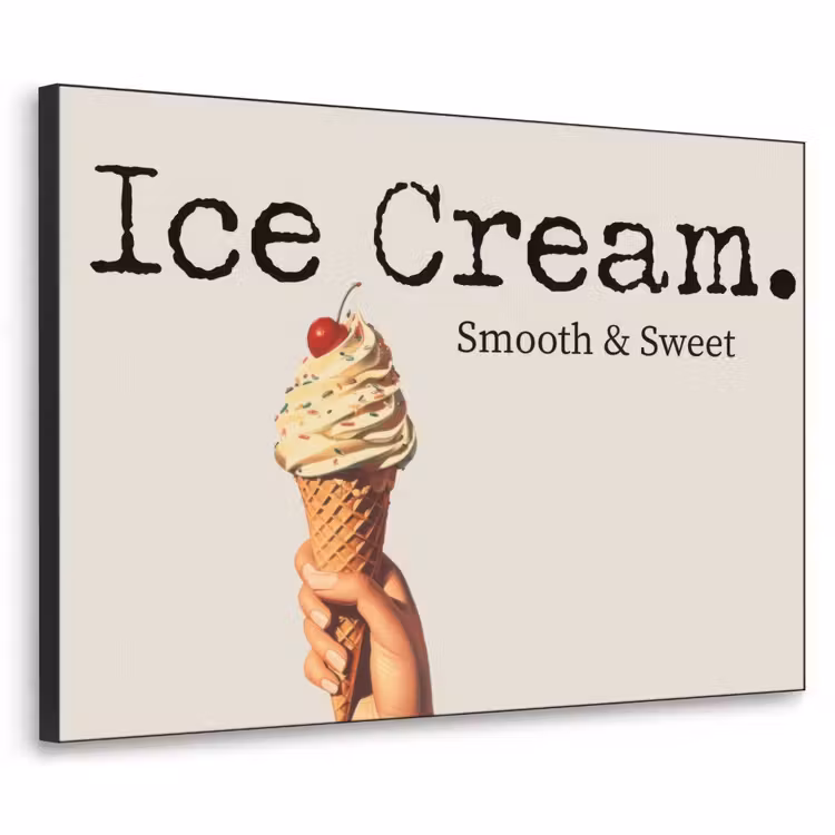 Art Frame - Ice cream - Softijs - Kleurrijk - Kers — 1