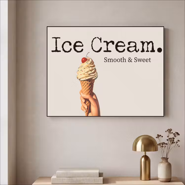 Art Frame - Ice cream - Softijs - Kleurrijk - Kers — 5