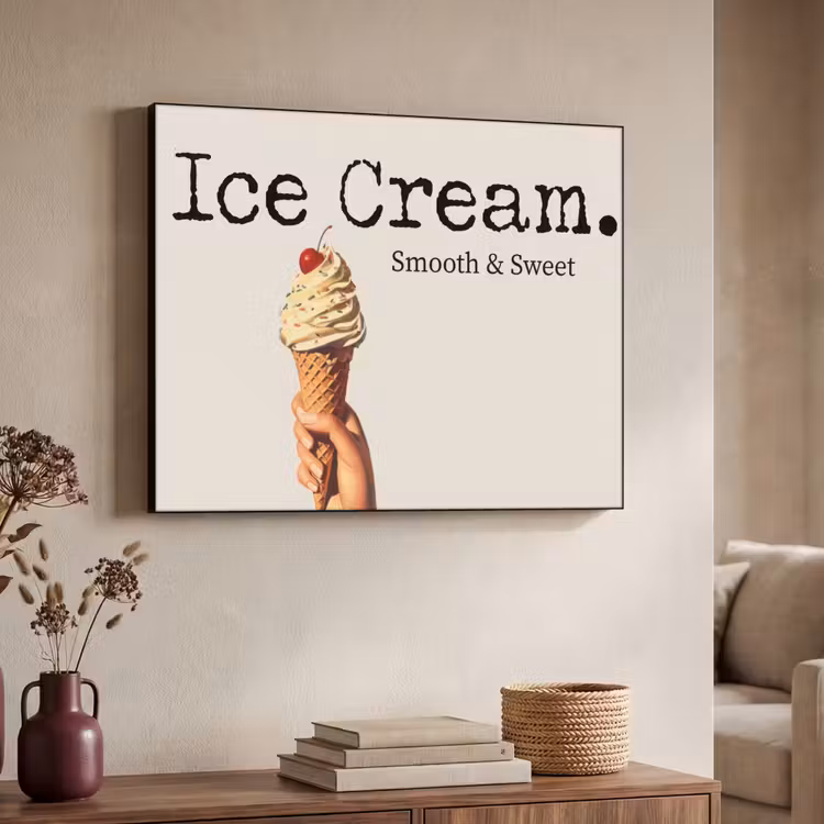 Art Frame - Ice cream - Softijs - Kleurrijk - Kers — 7