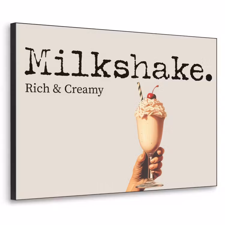 Art Frame - Milkshake - Kers - Rietje — 1