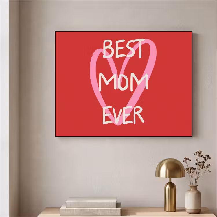 Art Frame - Moeder - Quote - Hartje - Rood — 5