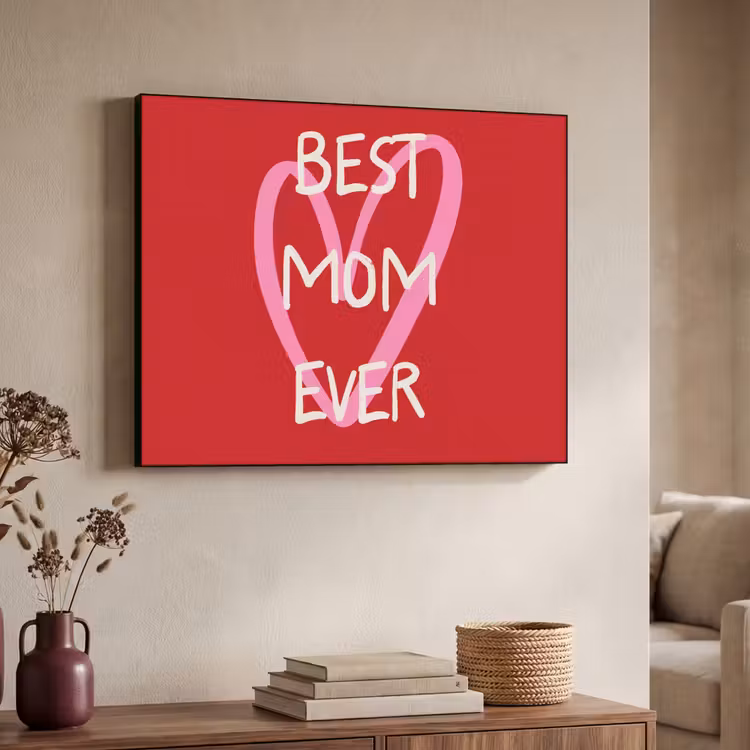 Art Frame - Moeder - Quote - Hartje - Rood — 7