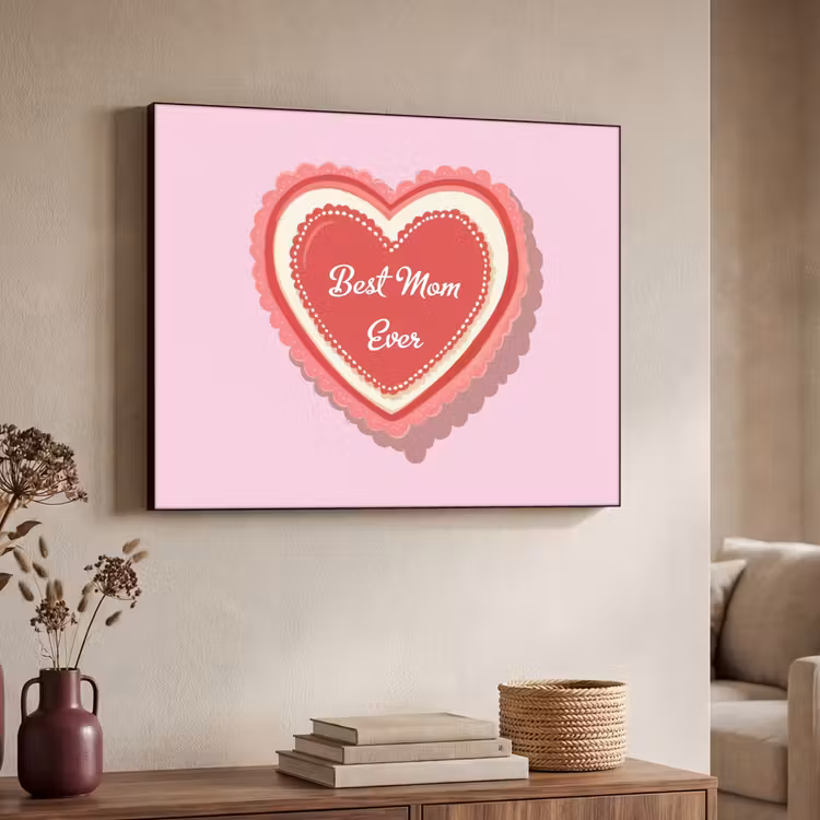 Art Frame - Tekst - Hartje - Moeder - Roze — 7