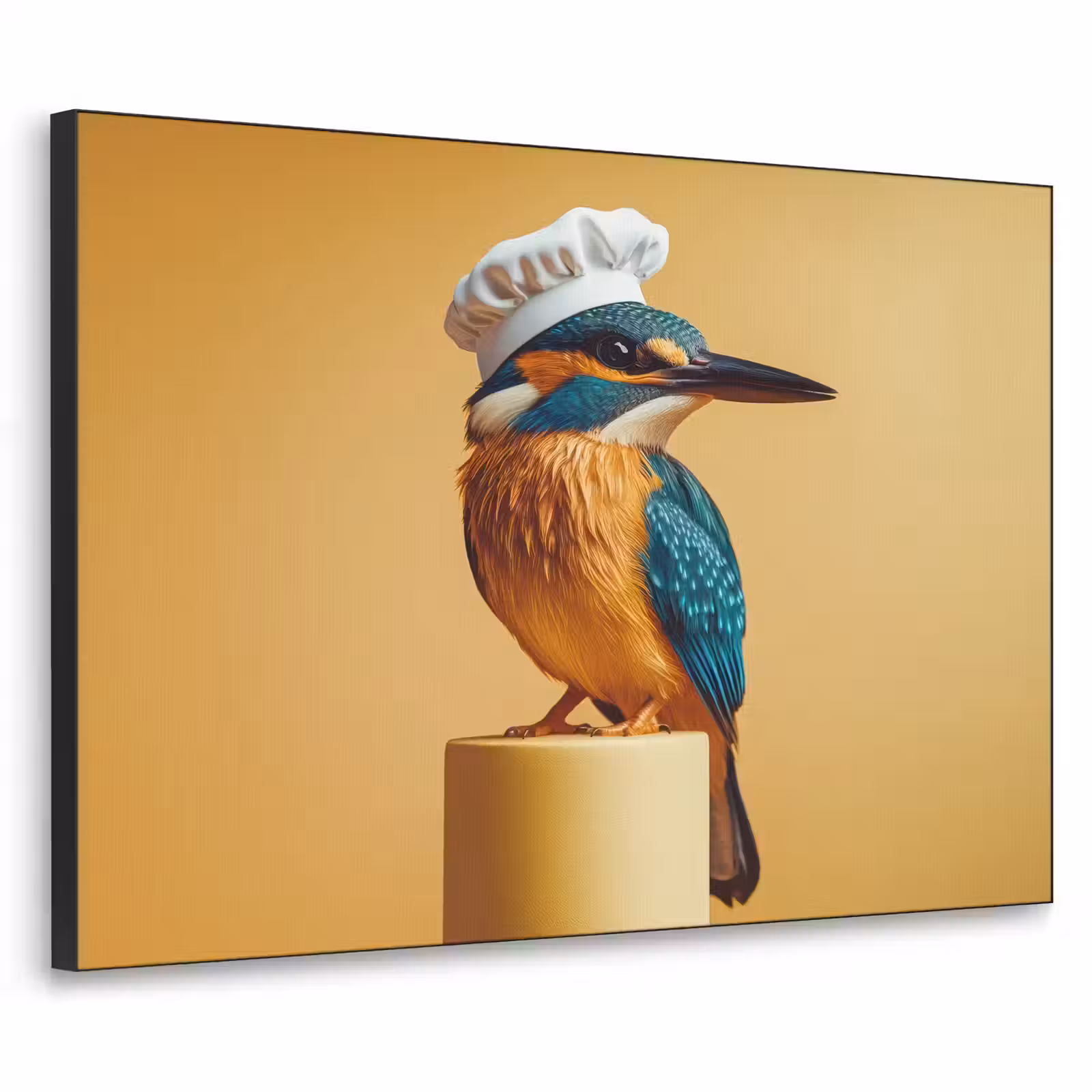 Art Frame - Ijsvogel - Pilaar - Koksmuts - Vogel — 1