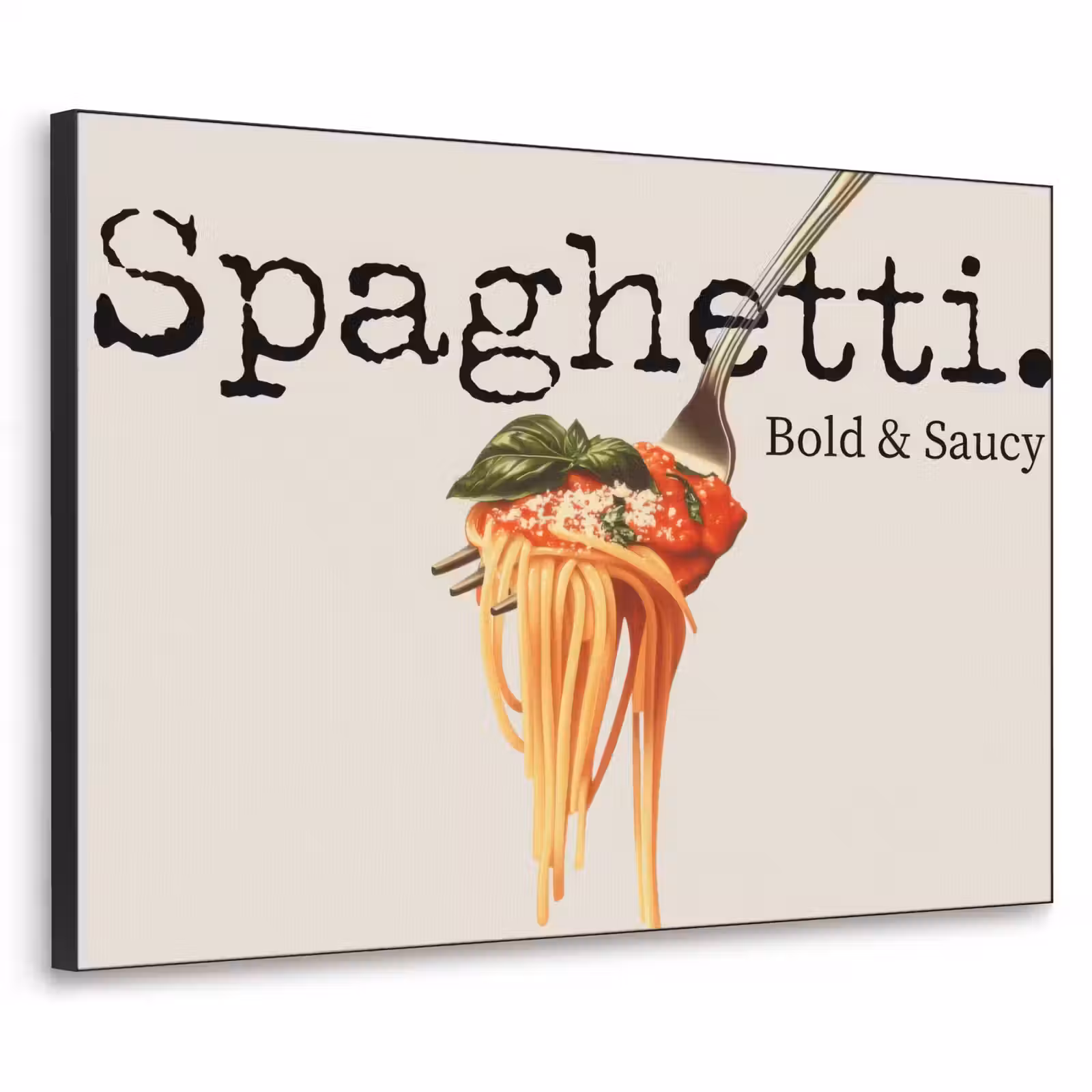 Art Frame - Spaghetti - tomatensaus - Parmezaanse kaas — 1