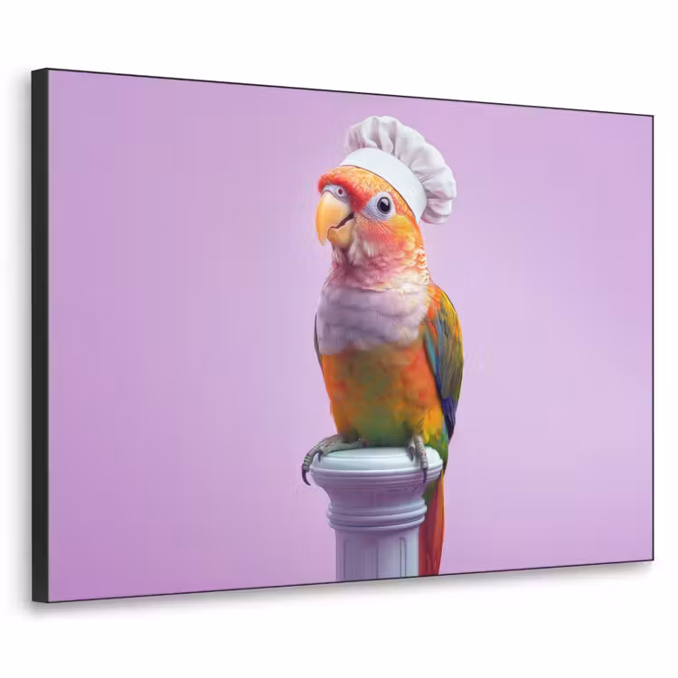 Art Frame - Papegaai - Koksmuts - Pilaar - Vogel — 1