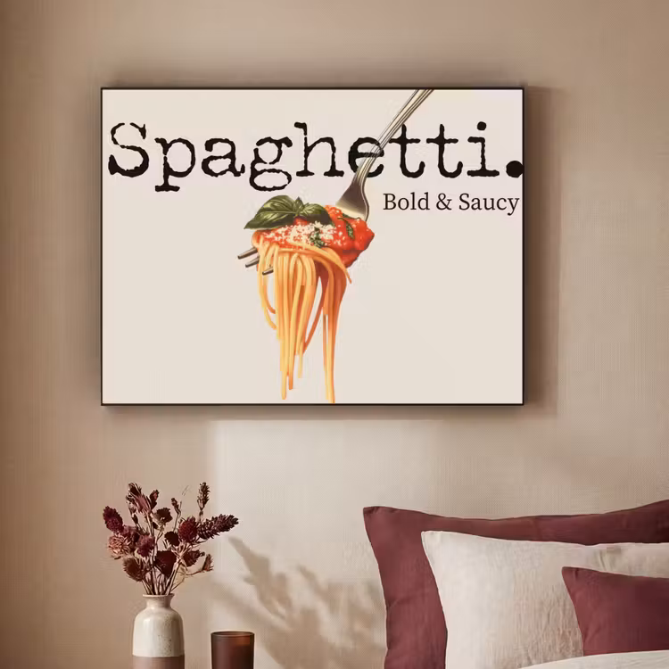Art Frame - Spaghetti - tomatensaus - Parmezaanse kaas — 3