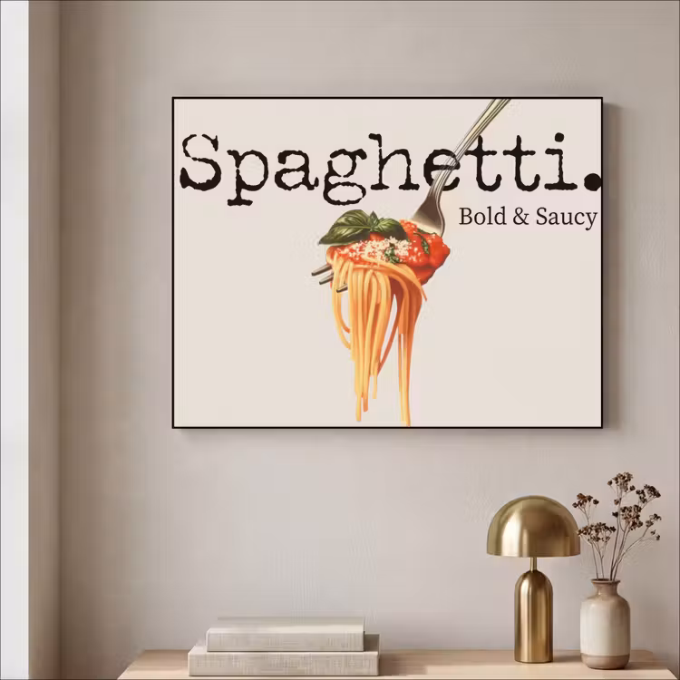Art Frame - Spaghetti - tomatensaus - Parmezaanse kaas — 5