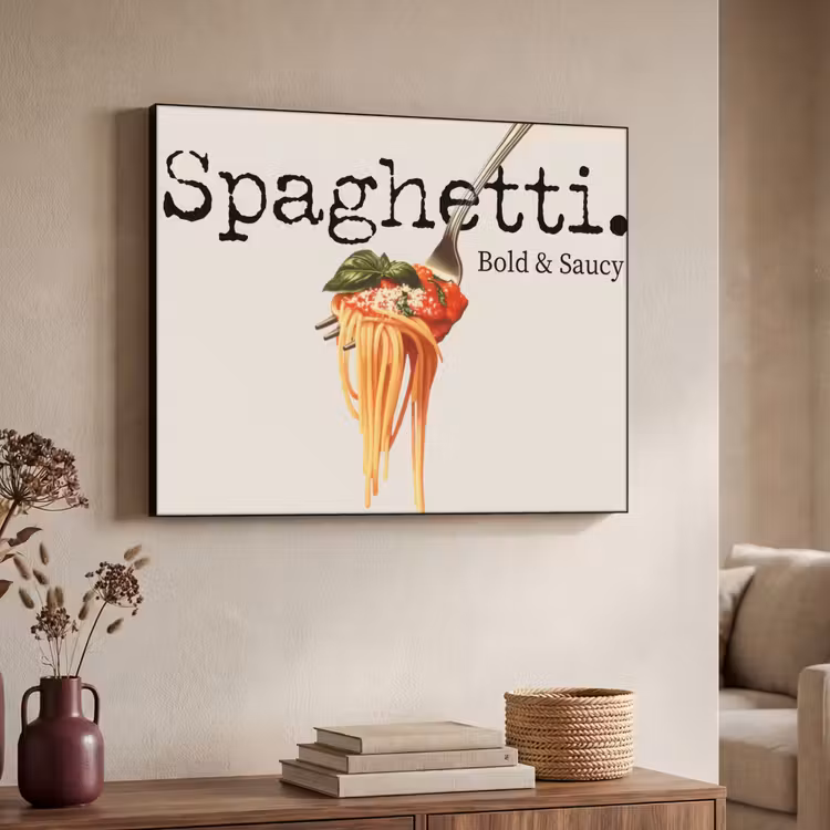 Art Frame - Spaghetti - tomatensaus - Parmezaanse kaas — 7
