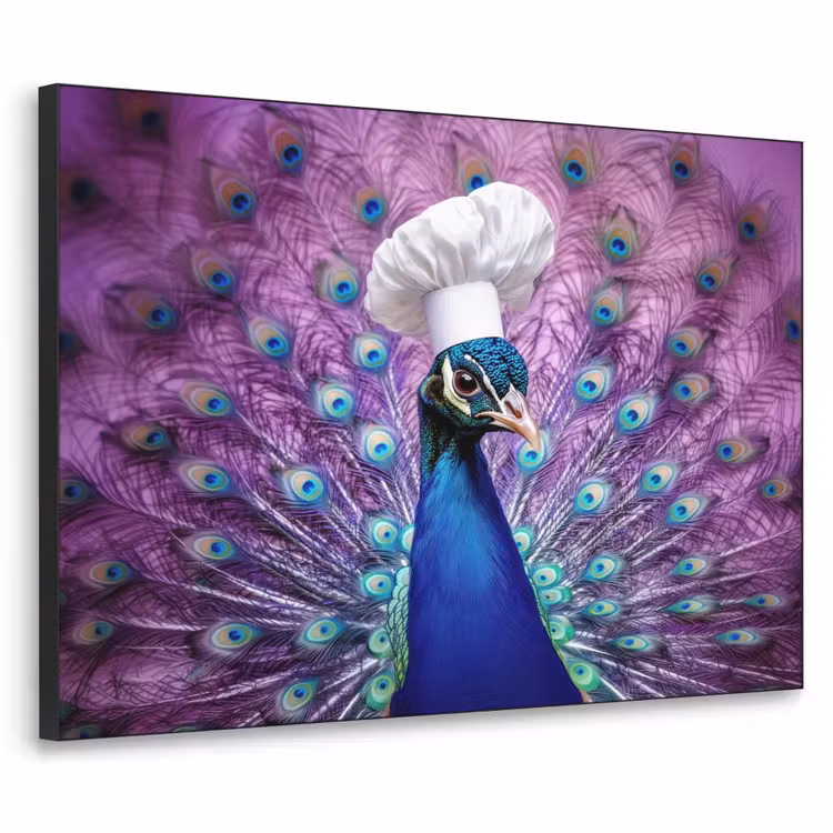 Art Frame - Pauw - Koksmuts - Cool - Paars — 1