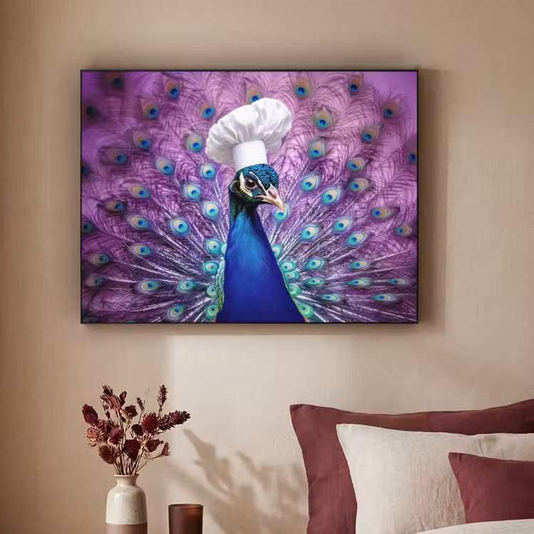 Art Frame - Pauw - Koksmuts - Cool - Paars — 3