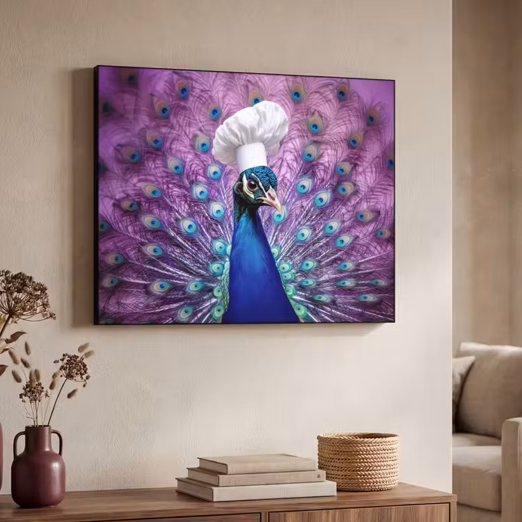 Art Frame - Pauw - Koksmuts - Cool - Paars — 7