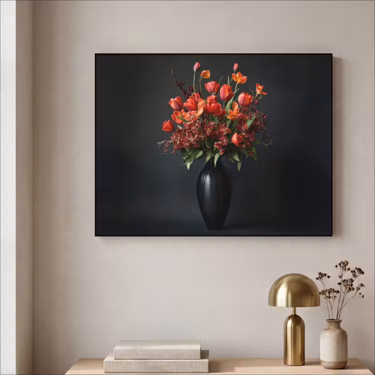 Art Frame - Boeket - Tulpen - Vaas - Rood — 5