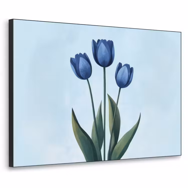 Art Frame - Tulpen - Blauw - Bladeren — 1