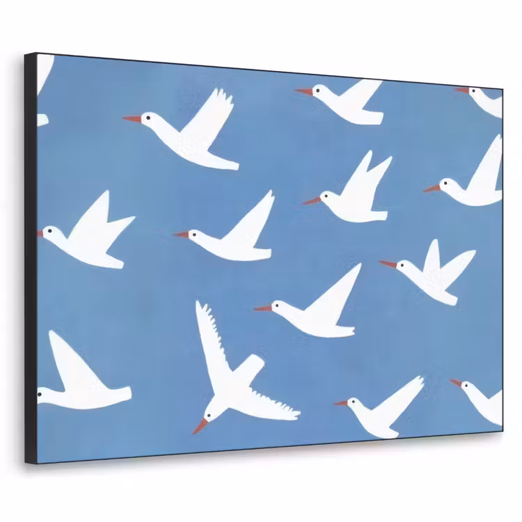 Art Frame - Vogels - Wit - Patroon — 1