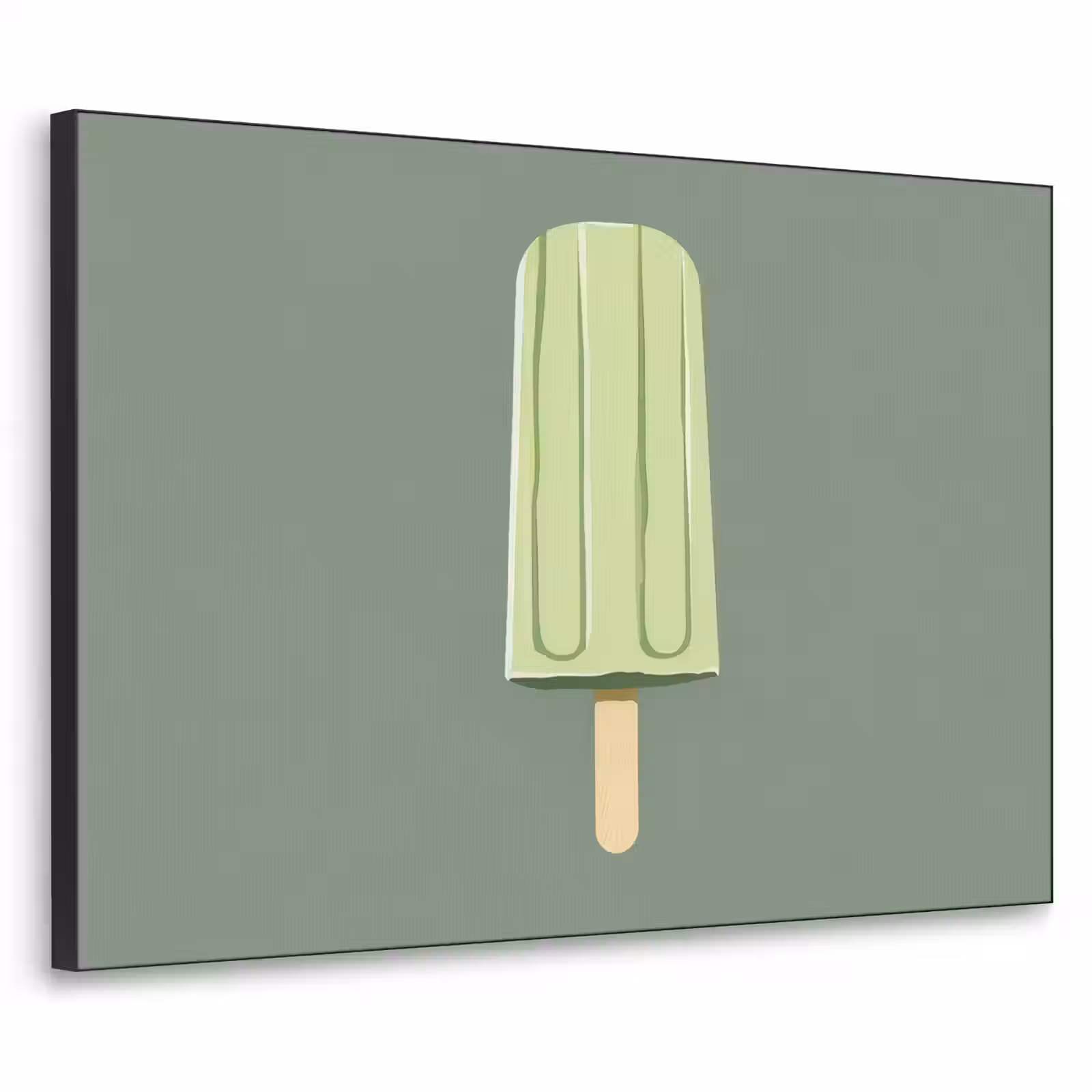 Art Frame - Groen - Waterijsje - Stokje - Illustratie — 1