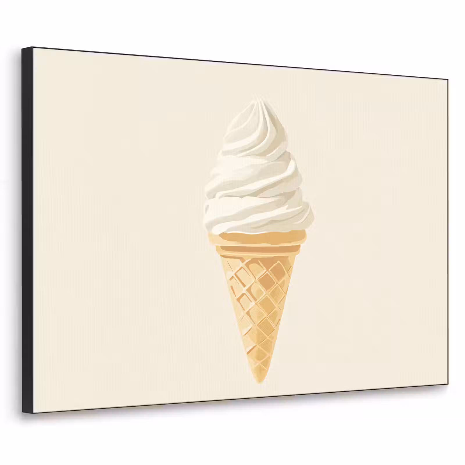 Art Frame - Softijs - Hoorntje - Wit — 1