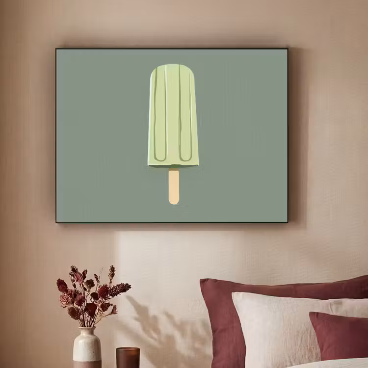 Art Frame - Groen - Waterijsje - Stokje - Illustratie — 3