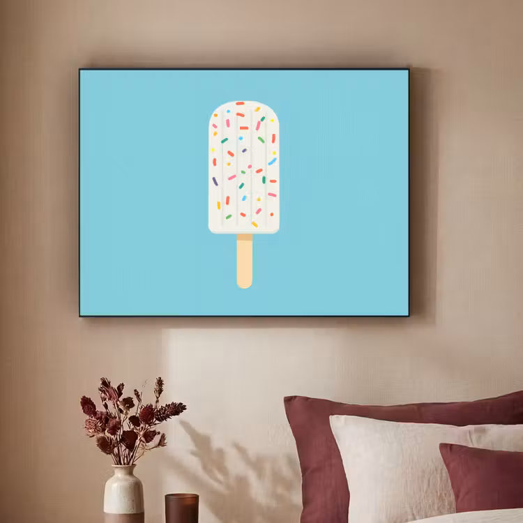 Art Frame - Ijsje - Stokje - Sprinkles - Lichtblauw — 3