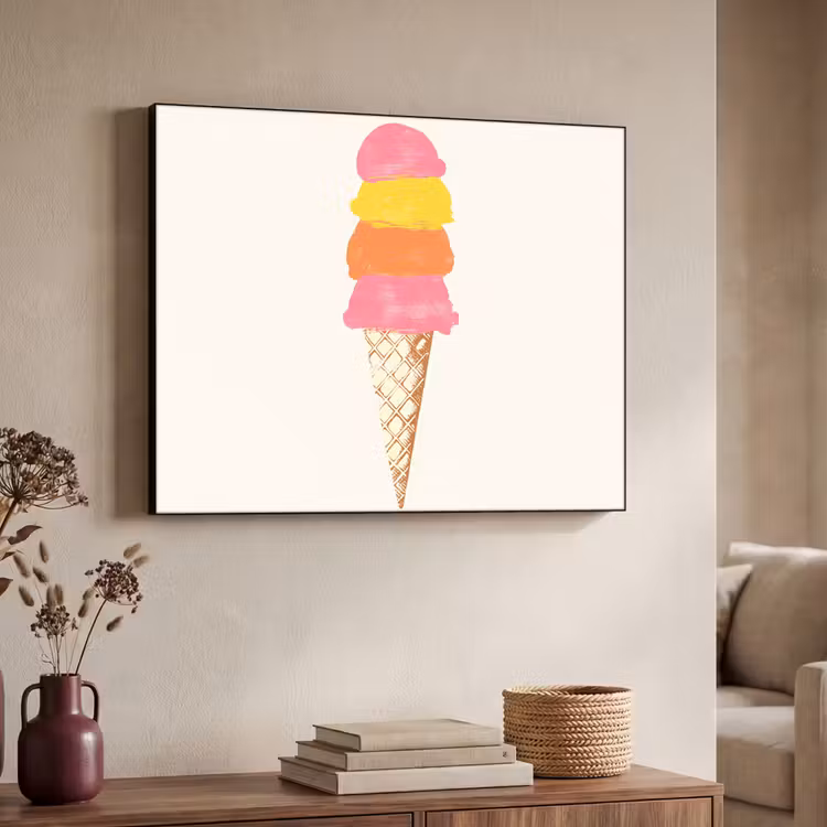 Art Frame - Schepijs - Hoorntje - Illustratie - Minimalistisch — 7
