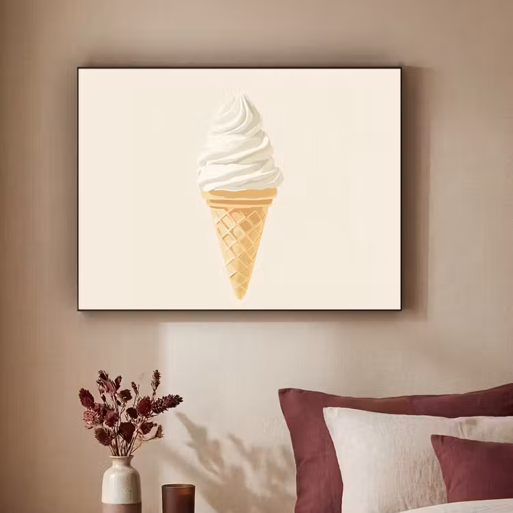 Art Frame - Softijs - Hoorntje - Wit — 3