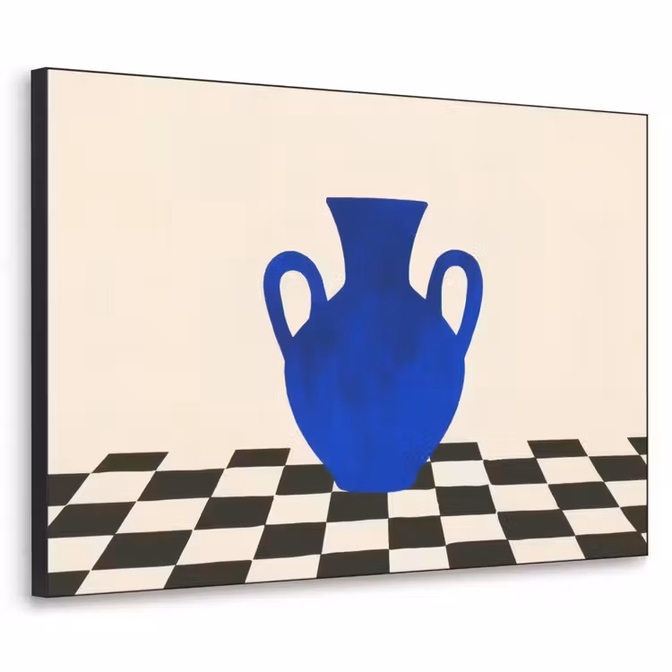 Art Frame - Vaas - Blauw - Geblokt - Modern — 1
