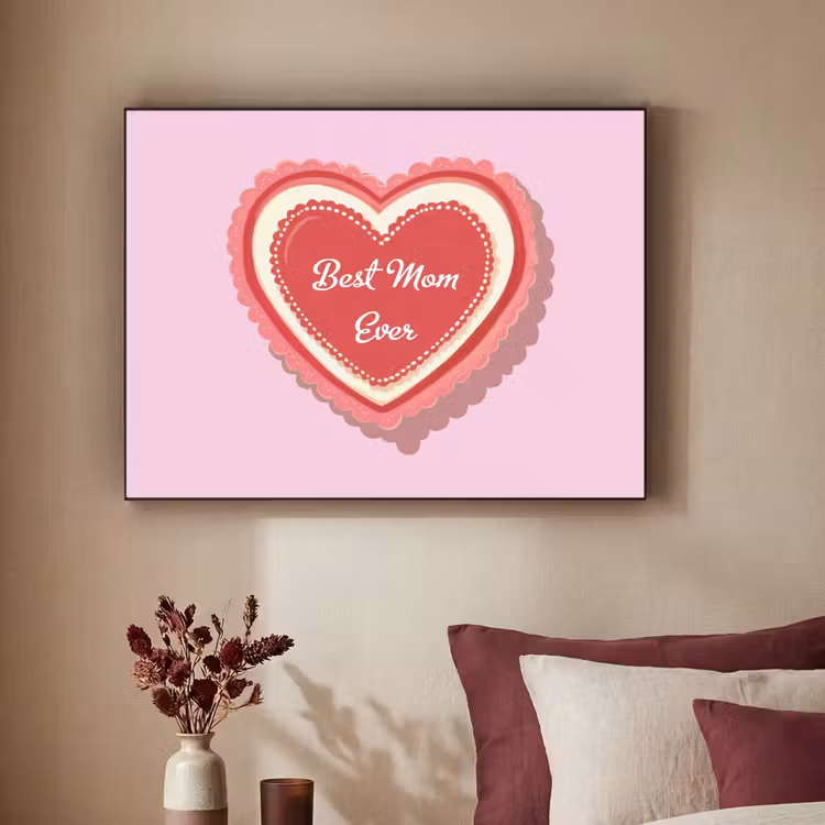 Art Frame - Tekst - Hartje - Moeder - Roze — 3