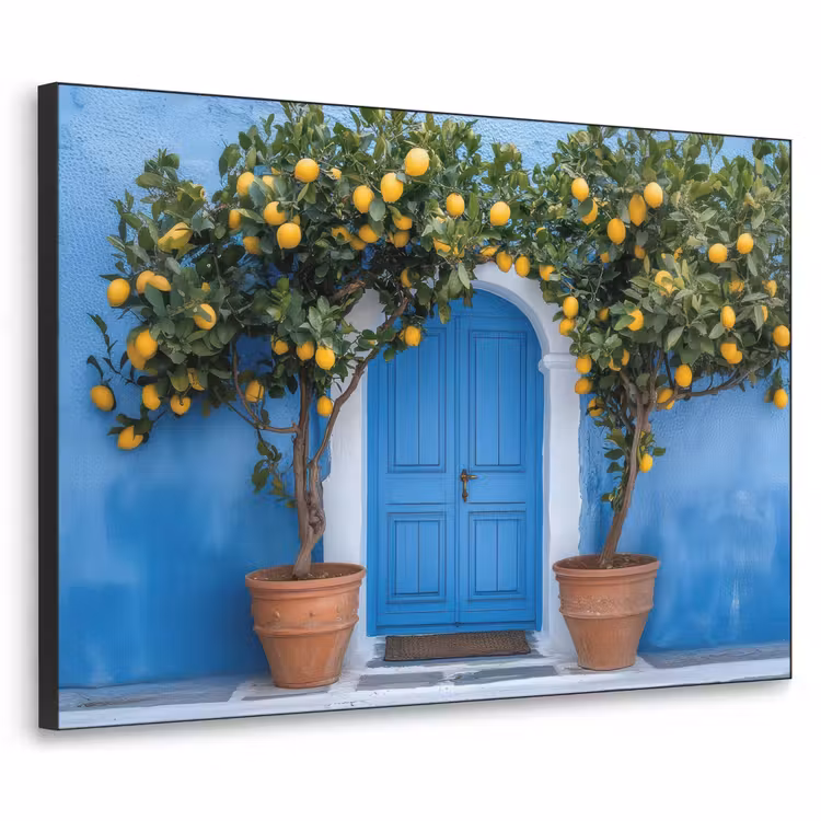 Art Frame - Citroenbomen - Geel - Deur - Potten — 1