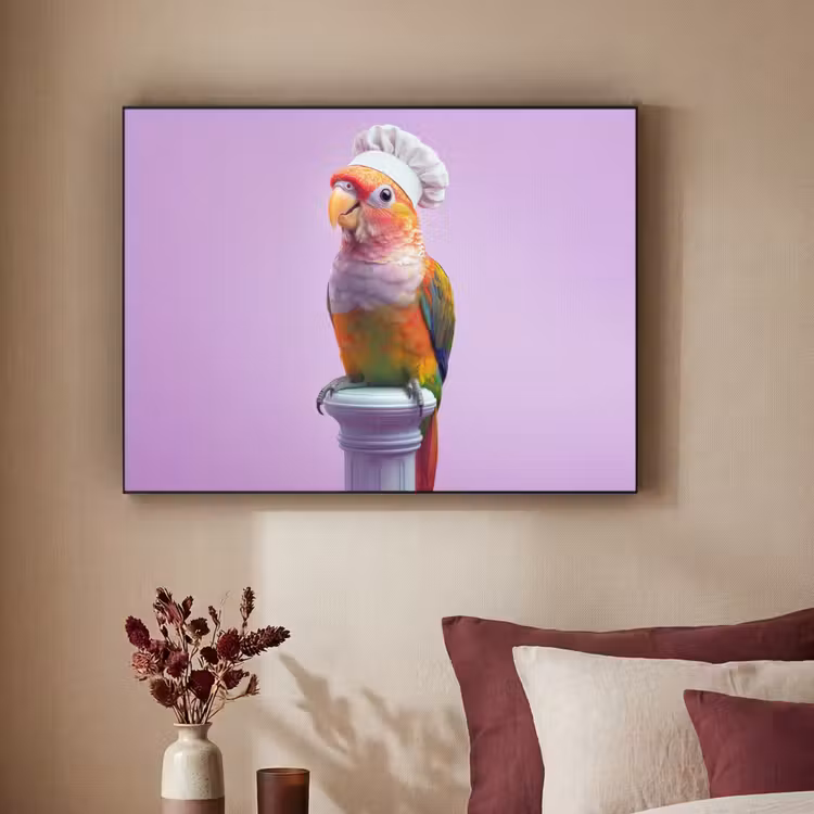 Art Frame - Papegaai - Koksmuts - Pilaar - Vogel — 3