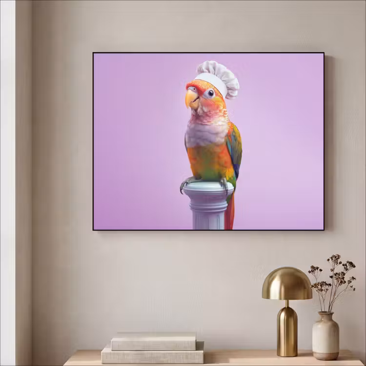 Art Frame - Papegaai - Koksmuts - Pilaar - Vogel — 5