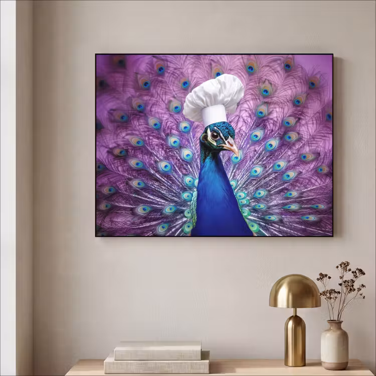 Art Frame - Pauw - Koksmuts - Cool - Paars — 5