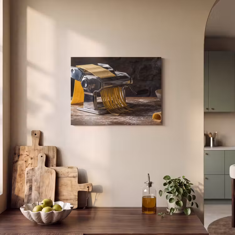 Akoestisch schilderij - Pasta - Vers - Koken — 4