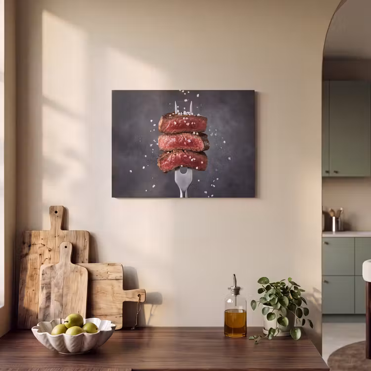 Akoestisch schilderij - Eten - Vlees - Zout — 4