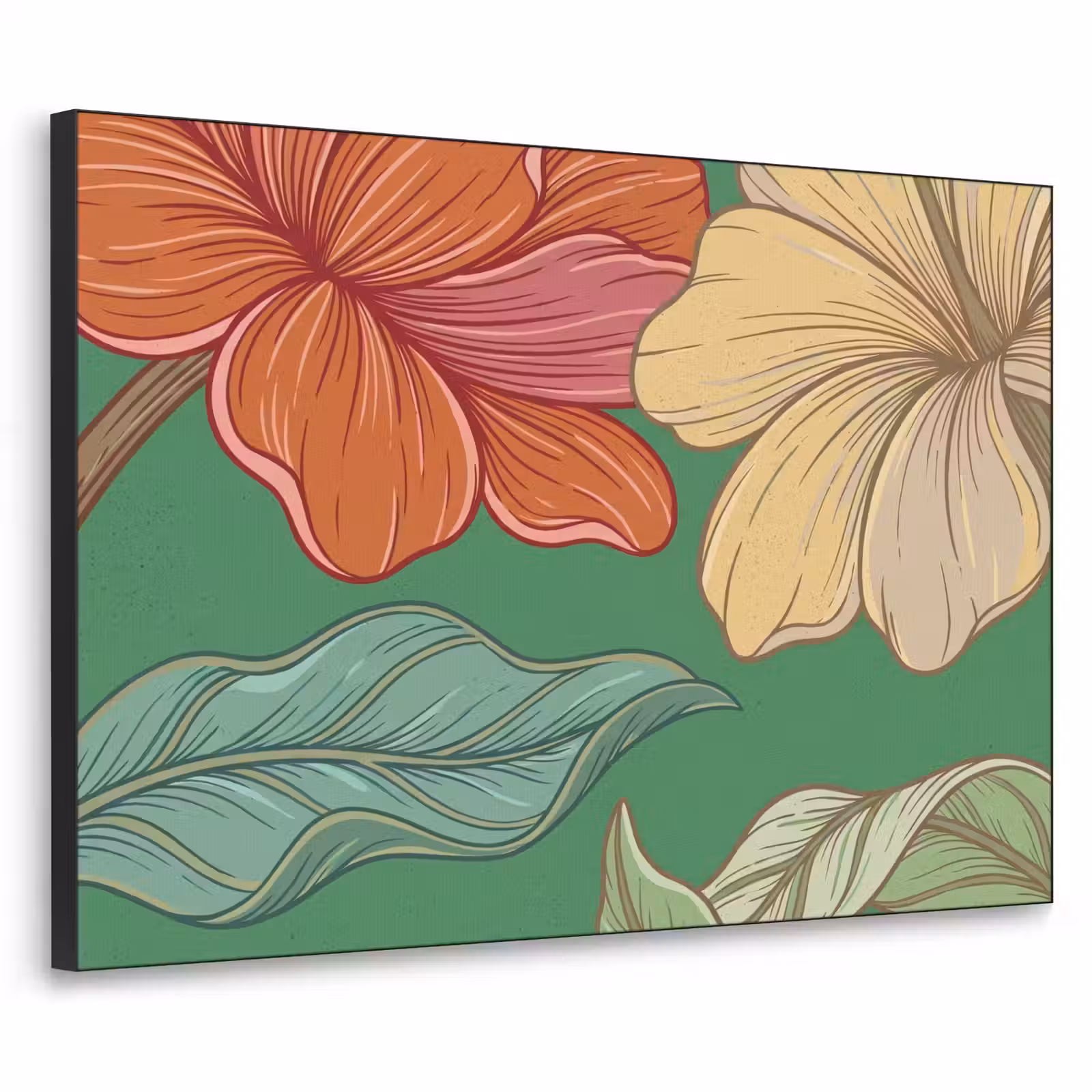Art Frame - Bloemen - Groen - Illustratie — 1