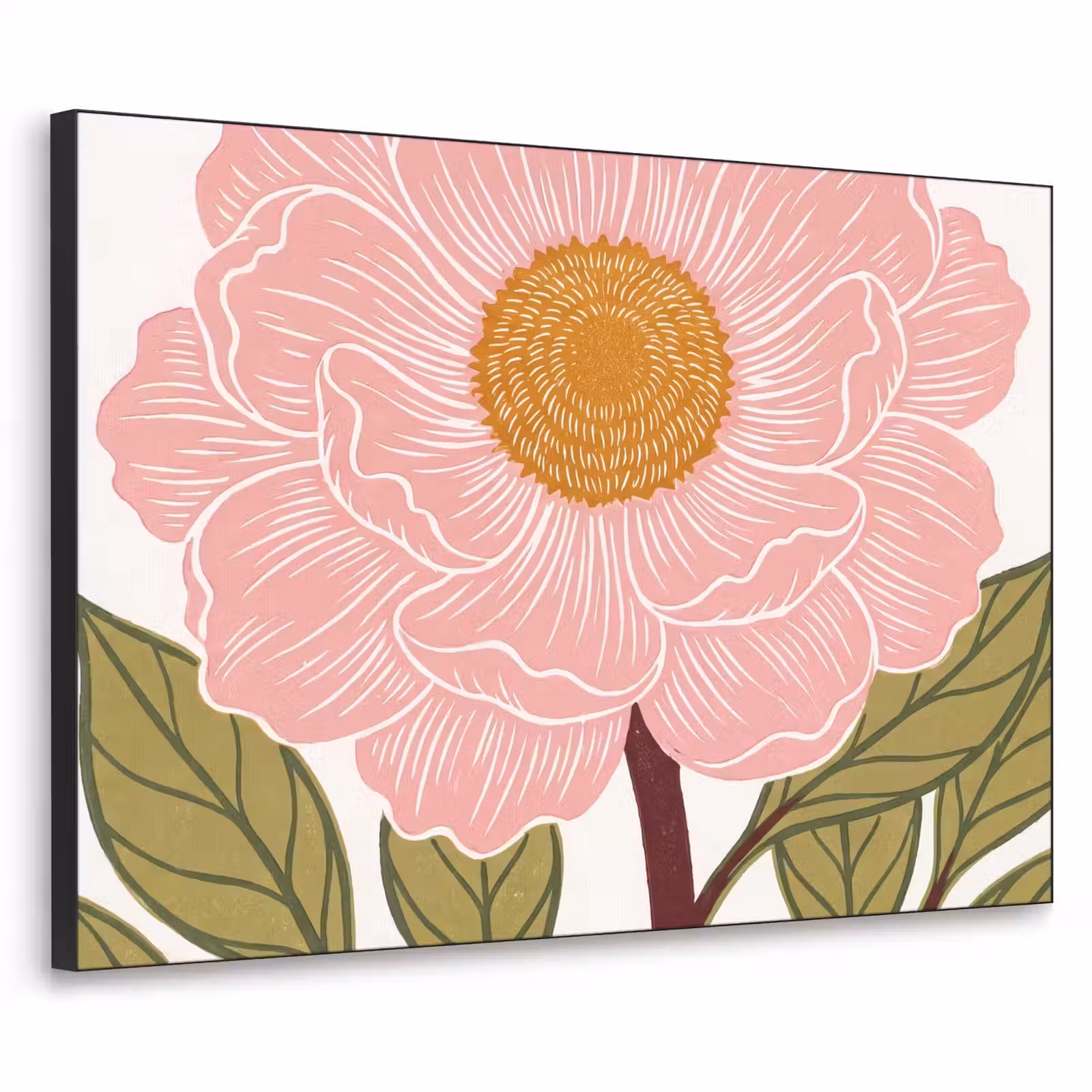 Art Frame - Bloemen - Roze - Illustratie — 1