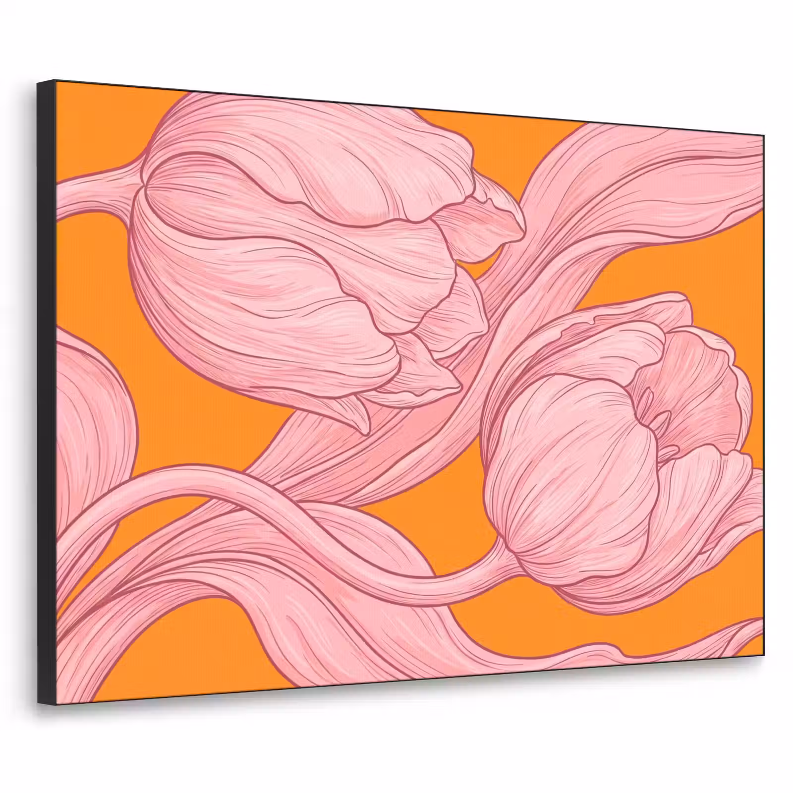 Art Frame - Roze bloemen - Modern — 1