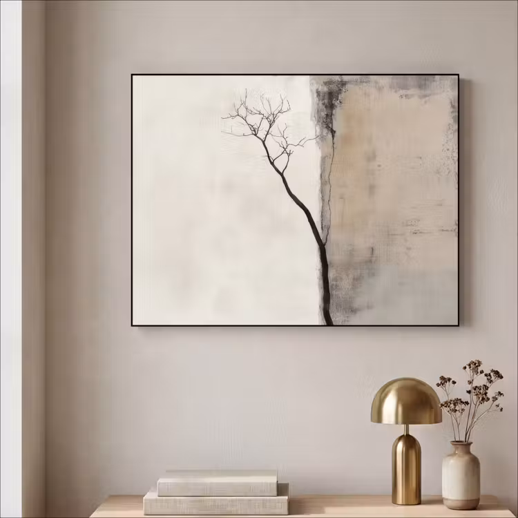 Art Frame - Wabi sabi - Plant - Beige — 5