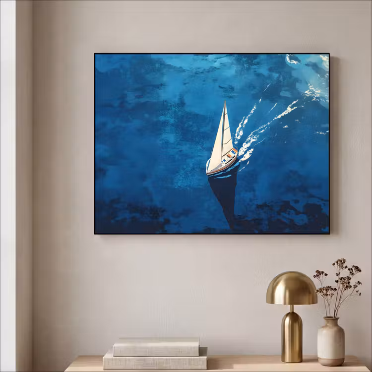 Art Frame - Zeilboot - Water - Abstract - Schaduw — 5