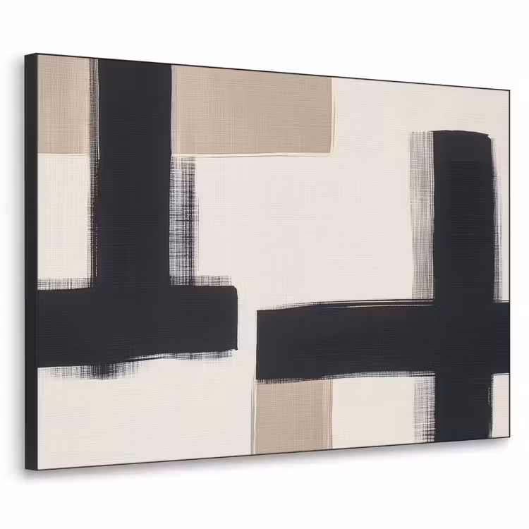 Art Frame - Zwart - Abstract - Japandi — 1