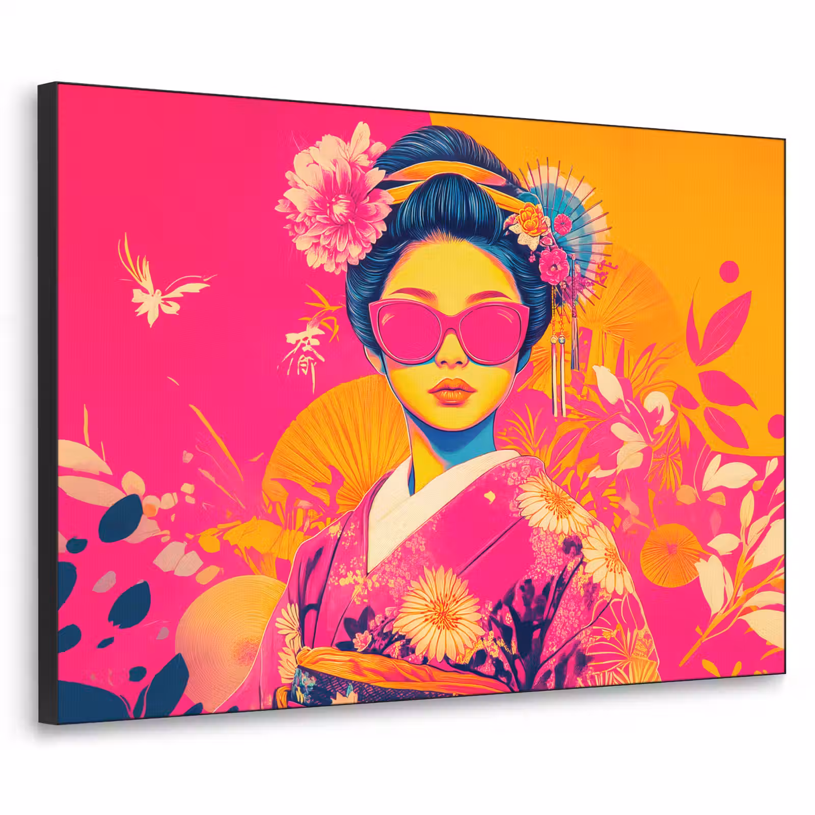 Art Frame - Vrouw - Zonnebril - Abstract - Oranje — 1