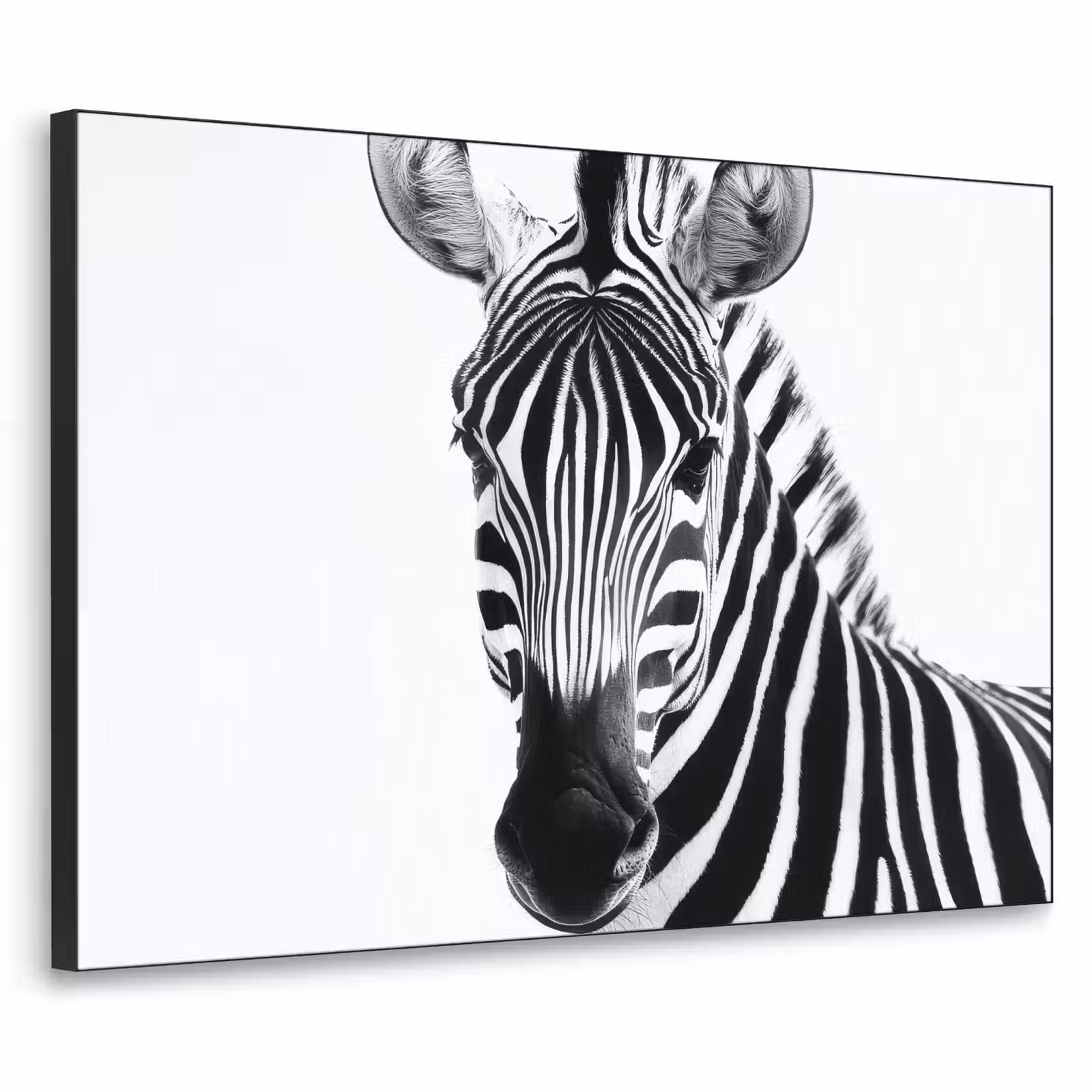 Art Frame - Zebra - Close-up - Zwart - Strepen — 1