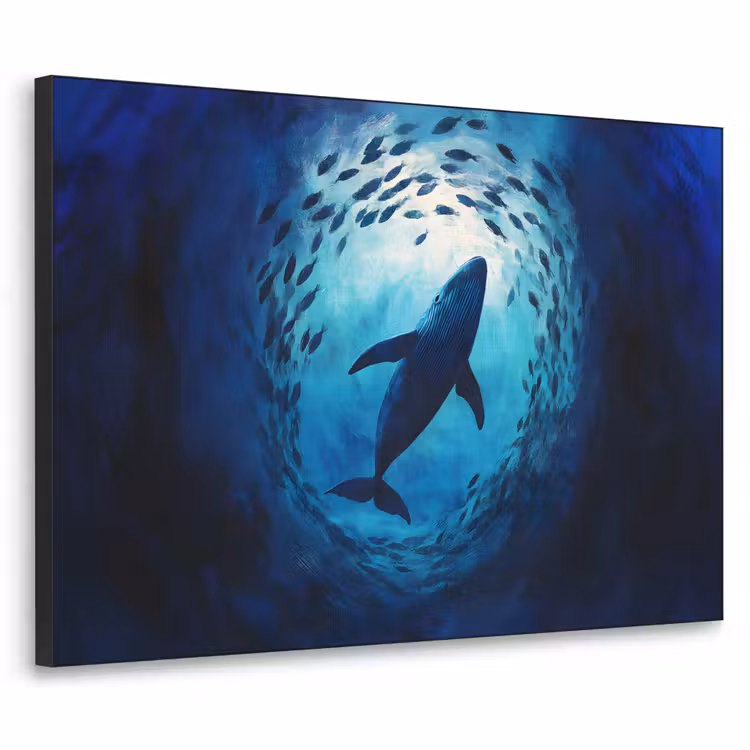 Art Frame - Walvis - Vissen - Donkerblauw — 1