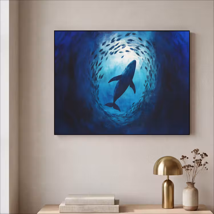 Art Frame - Walvis - Vissen - Donkerblauw — 5