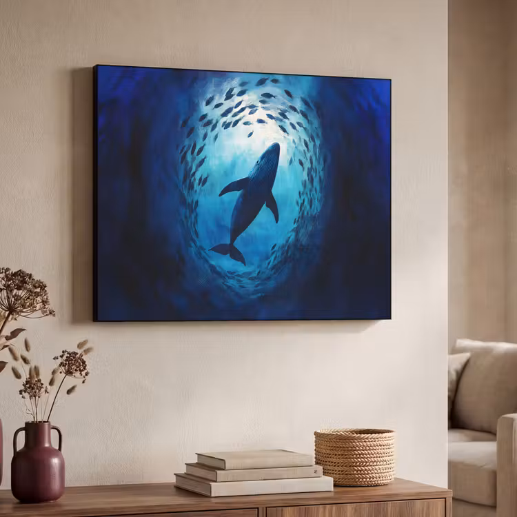 Art Frame - Walvis - Vissen - Donkerblauw — 7