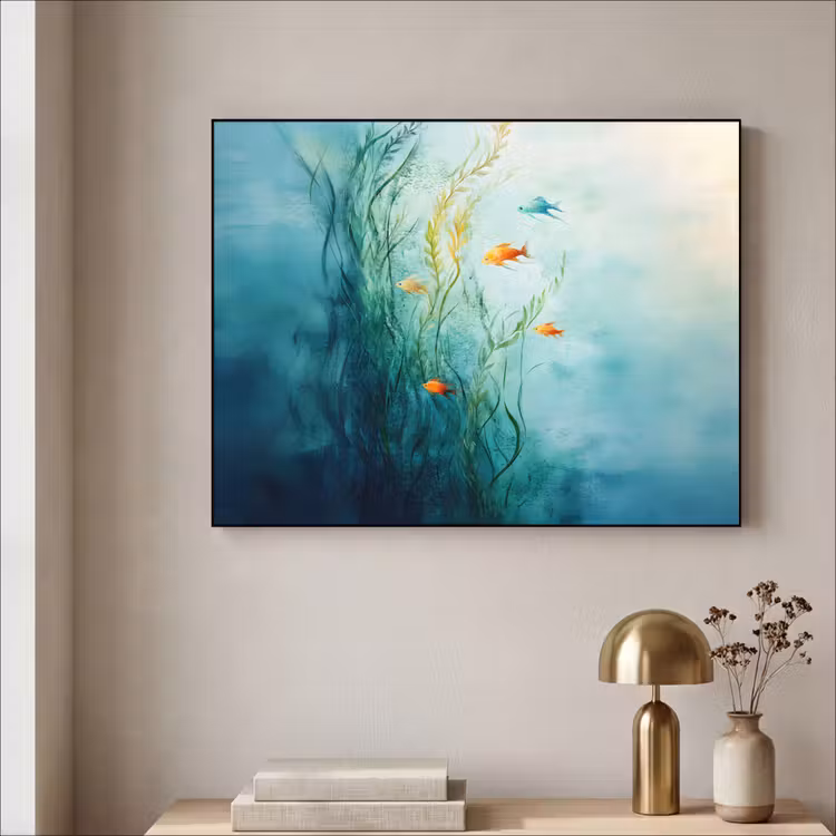 Art Frame - Waterplanten - Vissen - Kleurrijk - Water — 5