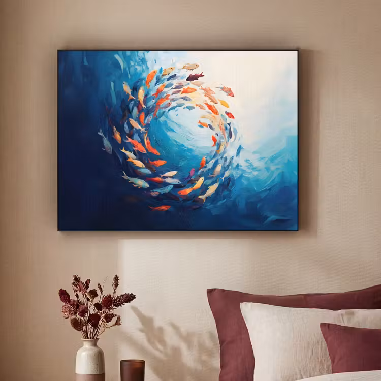 Art Frame - Zee - Vissen - Kleurrijk - Dynamisch — 3
