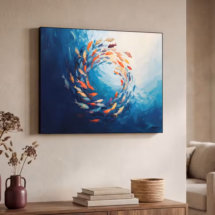 Art Frame - Zee - Vissen - Kleurrijk - Dynamisch — 7